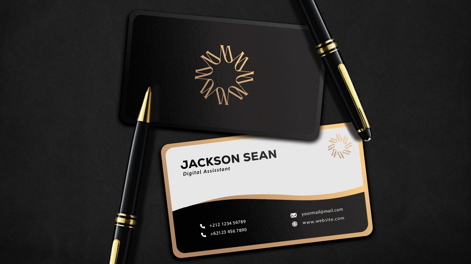 Desain ID Card - Desain Kartu Bisnis Minimalis, Modern & Luxury - 3