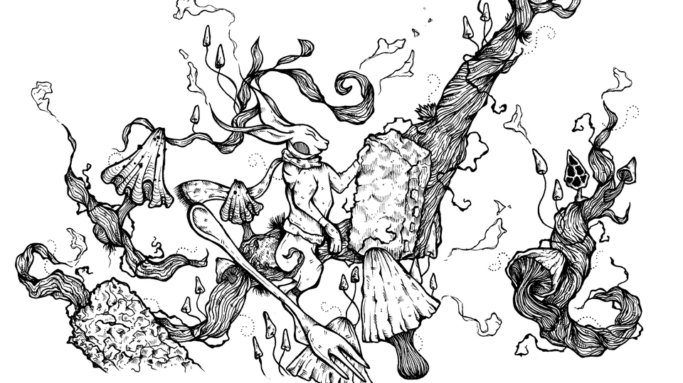 รับวาดภาพประกอบ ภาพวาดดินสอ แนวแฟนตาซี