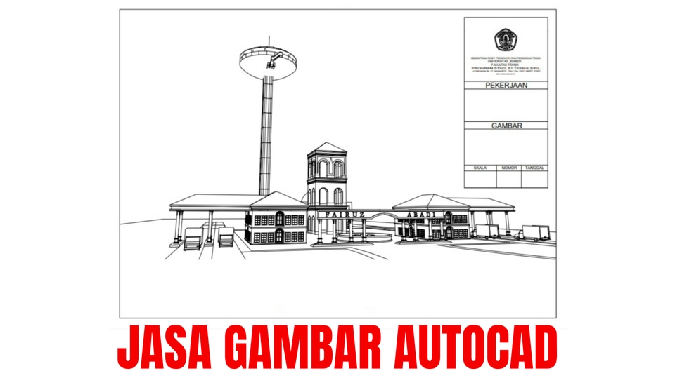 CAD Drawing - JASA GAMBAR AUTOCAD IMB - REDRAWING TO AUTOCAD - TRANSFORM 2D TO 3D - 1