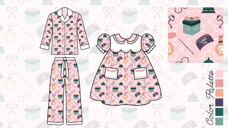 วาด/ออกแบบแพทเทิร์นเสื้อผ้า - รับออกแบบลายผ้า ลายต่อเนื่อง(Repeat) และลายสกรีน  - 7