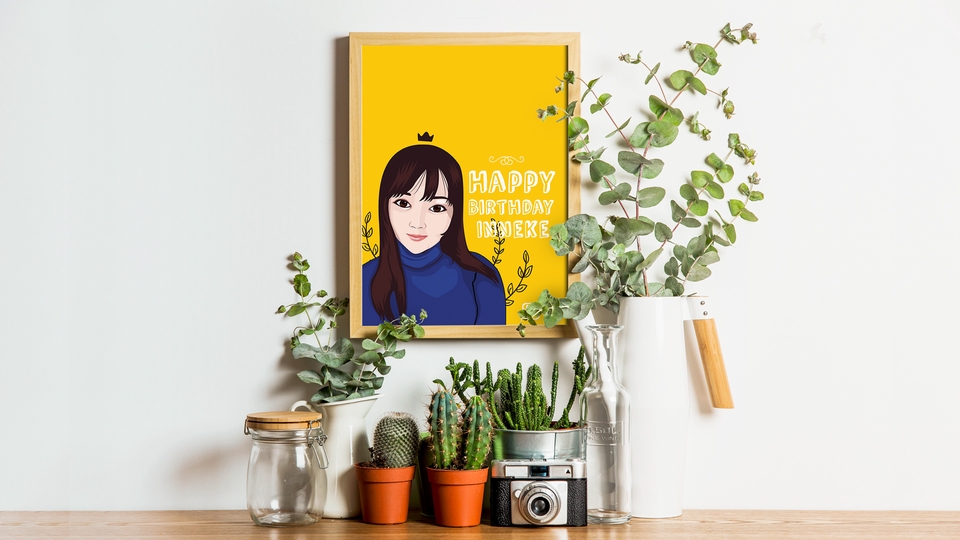 Gambar Potret - Ilustrasi Wajah Prosess Cepat - 2