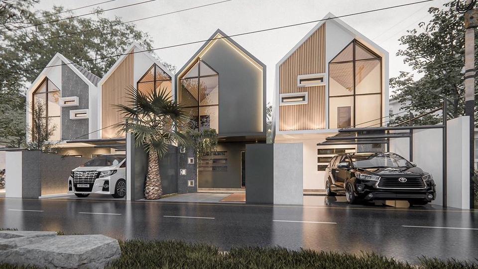 3D & Perspektif - JASA ARSITEK DESAIN 3D RUMAH TINGGAL, GEDUNG, TOKO, CAFE, KLINIK SKINCARE, TAMAN, DLL - 1