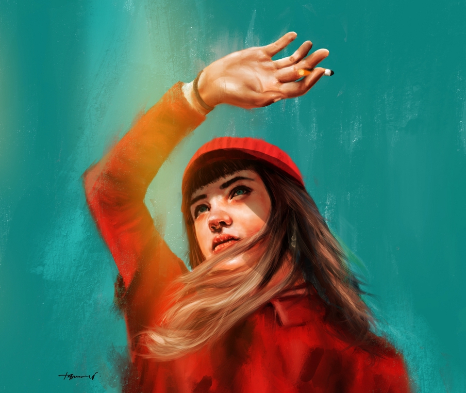 Gambar Potret - Digital Portrait Painting / Lukis Wajah Digital - 5