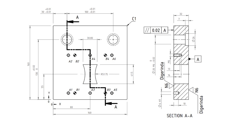 CAD Drawing - MENGGAMBAR 2D BAGIAN MEKANIK DENGAN AUTOCAD SOLIDWORKS REVISI TAK TERBATAS - 21