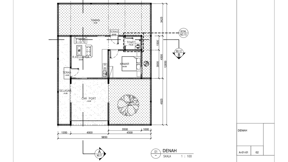 CAD Drawing - Jasa Gambar Kerja (Shop Drawing) - IMB  - 1