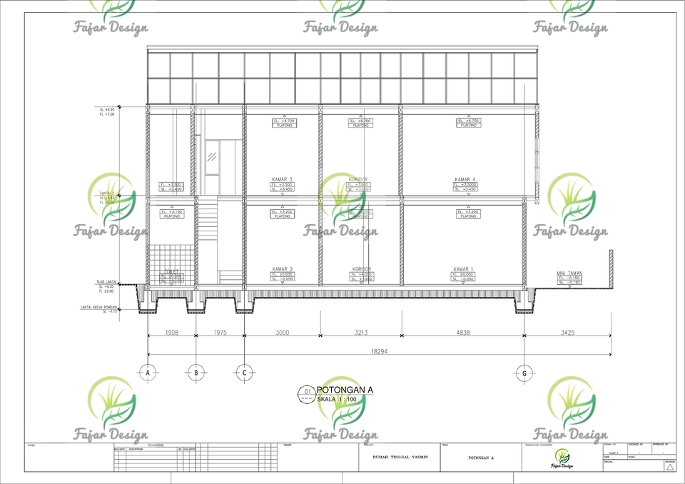 CAD Drawing - Redraw Bangunan Atau Gambar Kerja Dalam Bentuk 2D - 17