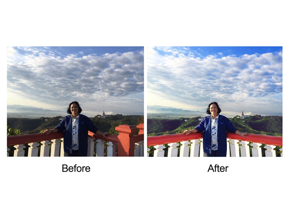 รับแต่งรูปภาพก่อนหลัง ปรับแสงรูปภาพให้สวยงามด้วย photoshop บริการตัดต่อภาพมืออาชีพ