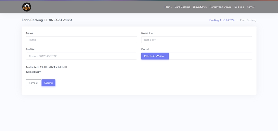 Web Development - Source Code Sistem Booking Tempat/Event - 3