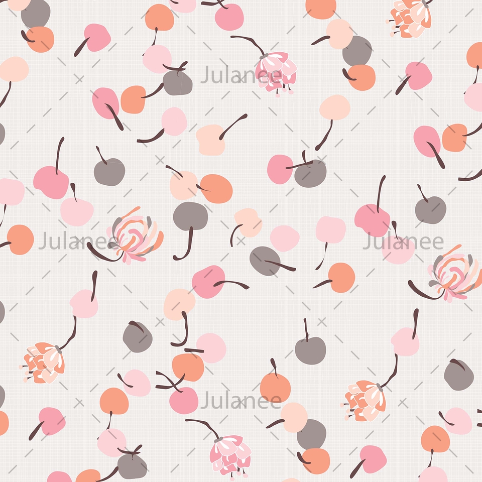 ออกแบบลายผ้า - รับออกแบบลายผ้า Pattern/Repeat สไตล์ Flat - 20