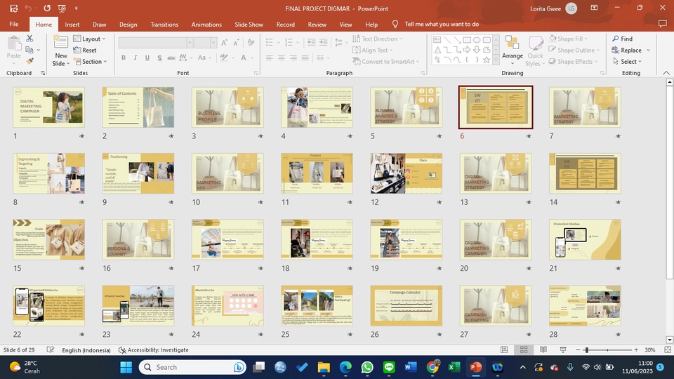 Presentasi - DESAIN PRESENTASI KULIAH, BISNIS, EVENT YANG ELEGANT serta dilengkapi icon sehingga tampilan menarik - 1