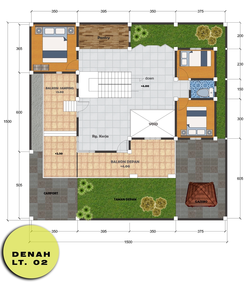 3D & Perspektif - Desain Layout dan Perspektif 3D - 9