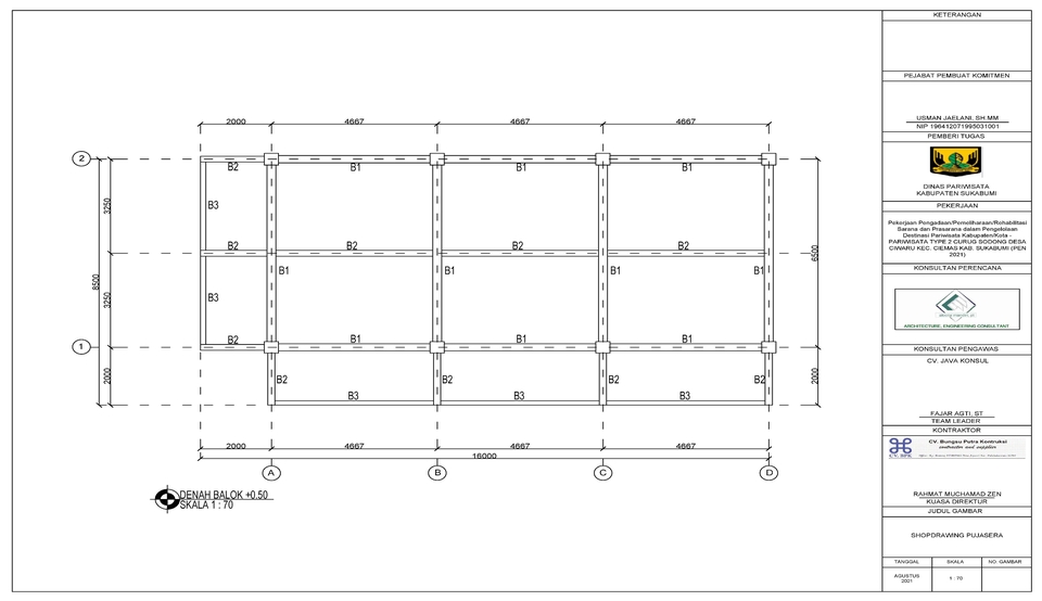 CAD Drawing - Jasa Gambar Kerja Konstruksi, Jadi 3 Hari - 3