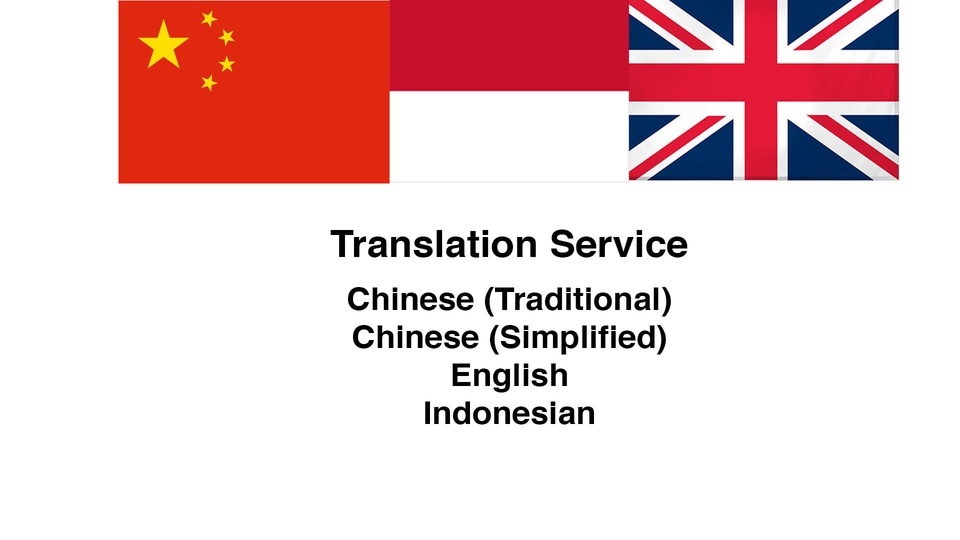 Penerjemahan - Penterjemah Bahasa Mandarin ( Traditional dan simplified) & Bahasa Indonesia - 4