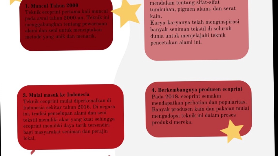 Jasa desain infografis online untuk membantu visualisasi data dan informasi, contoh infografis sejarah ecoprint.