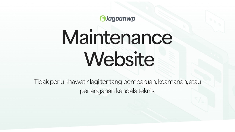 Technical Support - Maintenance Situs WordPress - 1