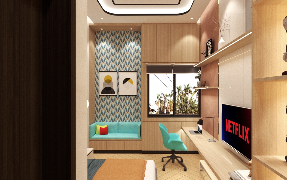 3D & Perspektif - Jasa desain interior 3D & gambar kerja area commercial dan tempat tinggal - 12