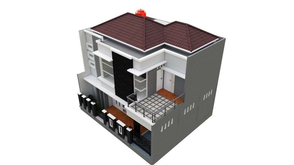 3D & Perspektif - 3D VISUAL RUMAH MODERN DAN KONTEMPORE - 6