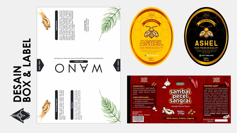 Label & Kemasan - DESAIN KEMASAN + DIELINE (FREE KONSULTASI) - 16