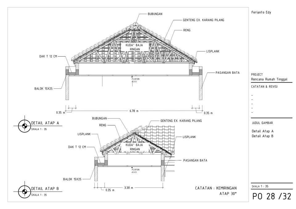 CAD Drawing - JASA GAMBAR KERJA 1-3 HARI JADI - 17