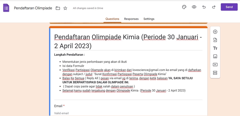 Entri Data - Pembuatan Formulir - Gform - 5