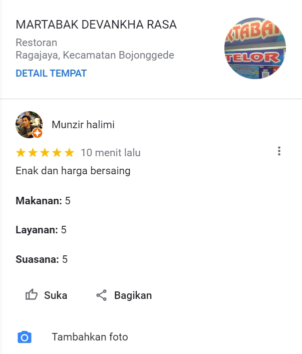 Memberi Review - Jasa Review Google Maps dan Bisnis paket 3 akun - 3