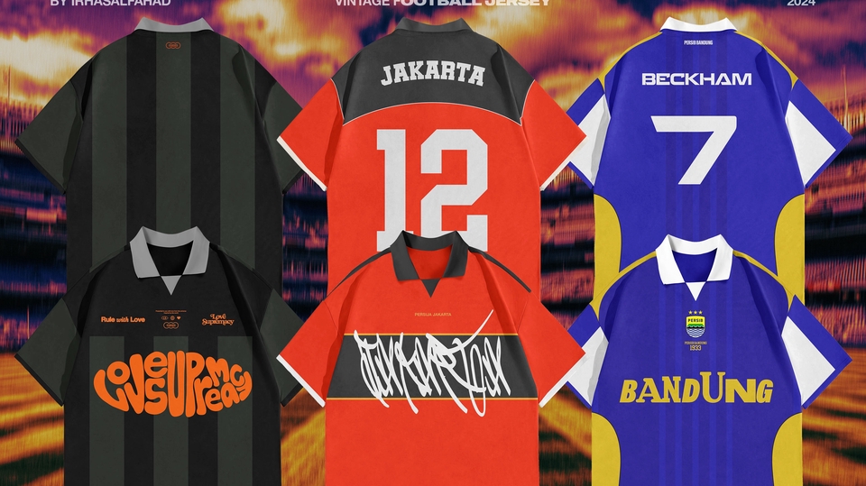 Jasa Desain Berbagai Jersey (Futsal / Bola, Basket, Sepeda, dll) - Jasa Desain Fantasi Jersey Bola gaya Vintage/Retro