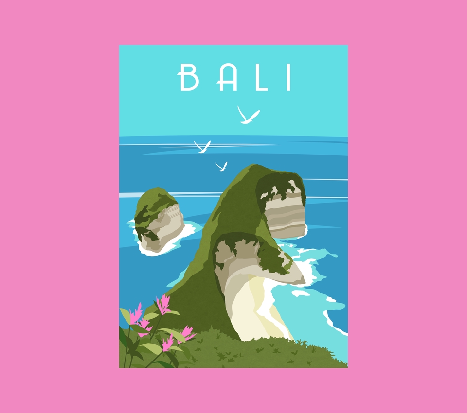 Gambar dan Ilustrasi - Desain ilustrasi pemandangan atau kota dan poster lainya - 5