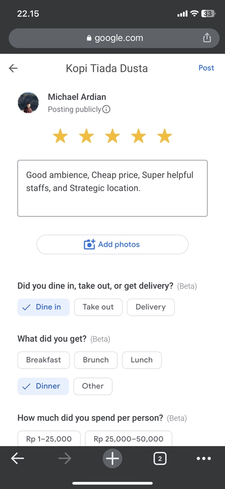 Memberi Review - Review Google dan E-Commerce Shopee, Tokopedia, dan TikTok. - 3