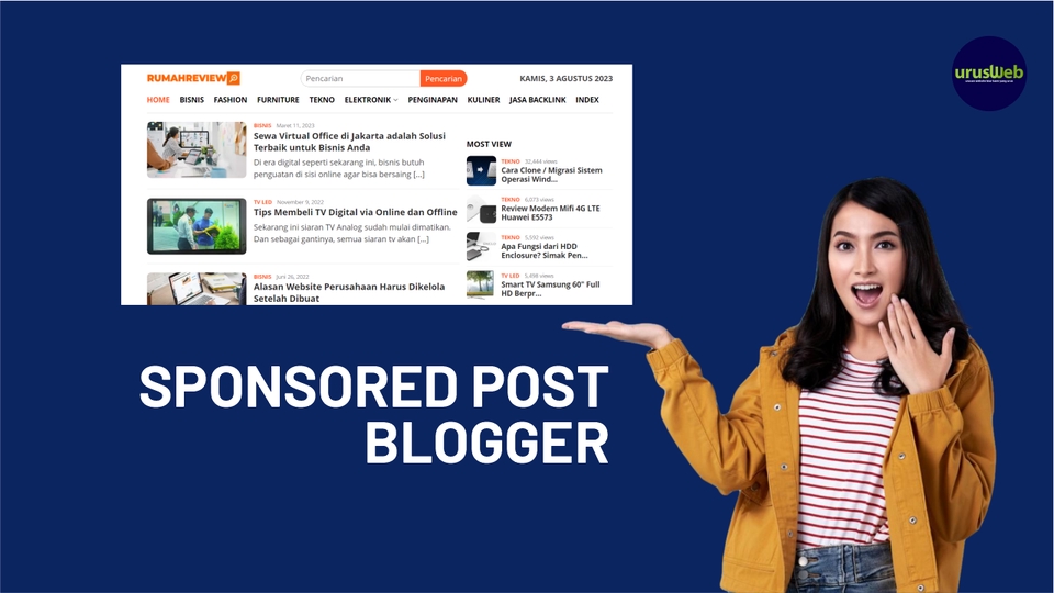 Blogger - Jasa Sponsored Post & Content Placement Blogger - 2