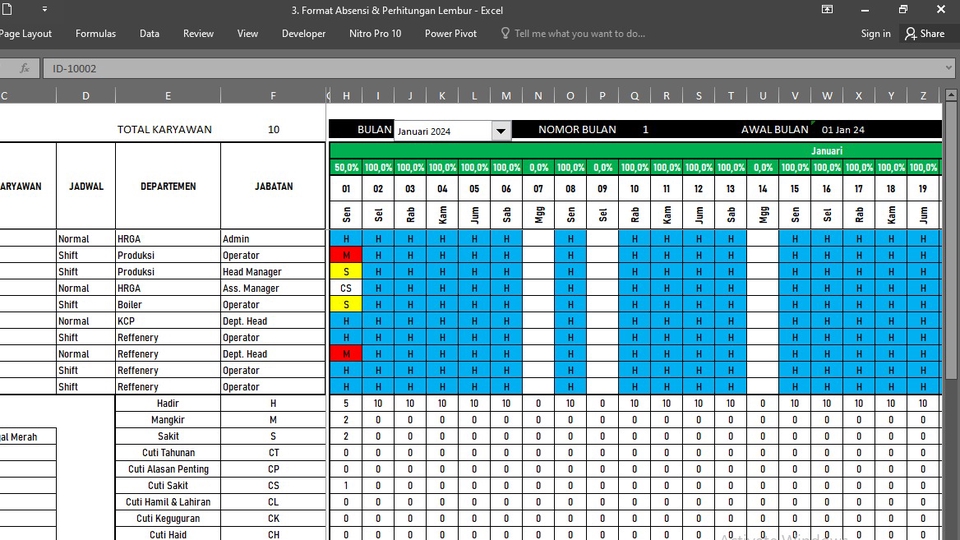 d249b6ca-9190-4867-b432-2e8a25f101cc - Jasa Pembuatan Template Excel untuk data Kontrol Absensi & dan Perhitungan Lembur | Excel