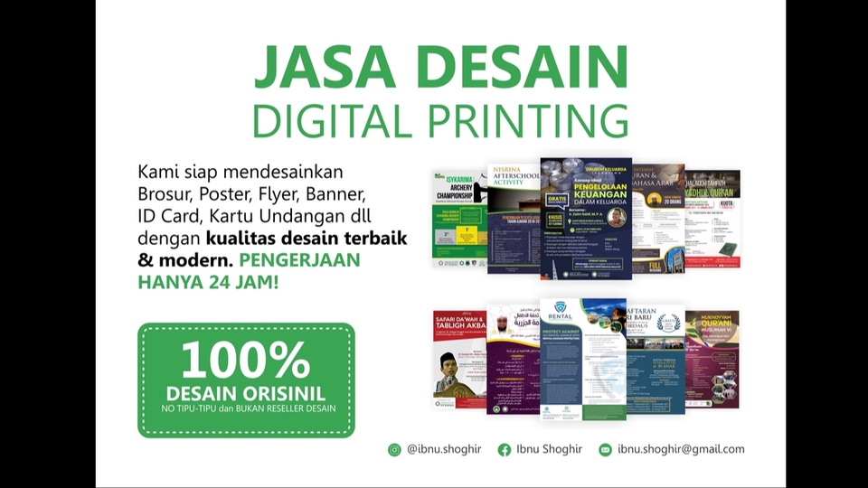 Digital Printing - Desain Brosur, Banner, Poster, Flyer sejenis - 1