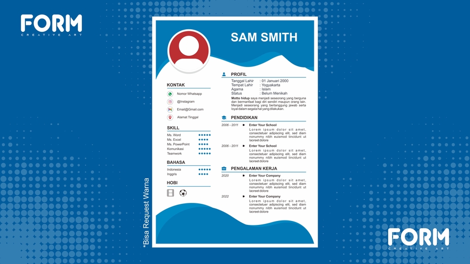 Portfolio & Resume - Desain Resume/CV, 1 Hari jadi - 28