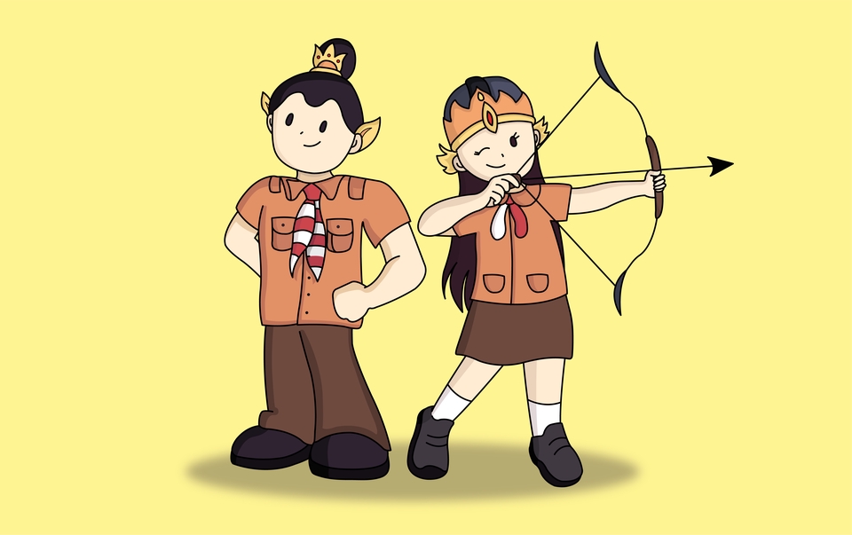 Desain Karakter - Desain ilustrasi karakter kartun dan maskot yang simple dan lucu - 2