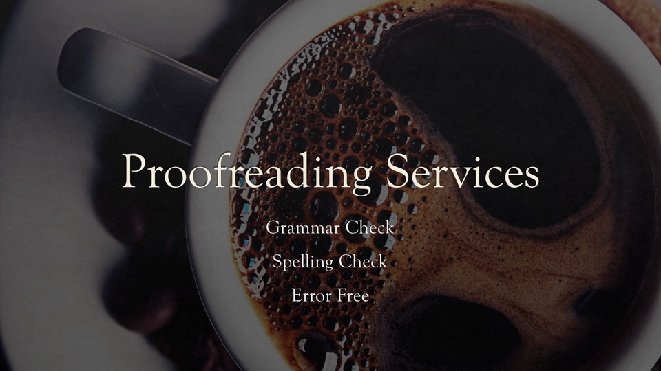 Proofreading - English Proofreading Services - Grammatical and Spelling Errors Free - 1