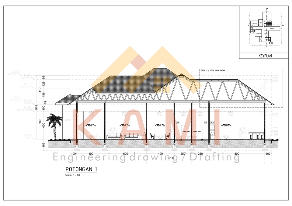 CAD Drawing - CAD Drawing/Gambar Kerja AutoCAD Arsitektur, Struktur, Mekanikal Elektrikal - 14