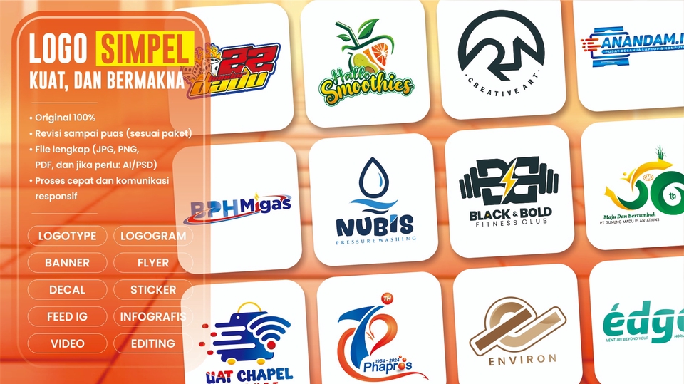 Jasa Desain Logo Online untuk Berbagai Kebutuhan - Logo Simpel, Kuat, dan Bermakna – Desain Original 100%