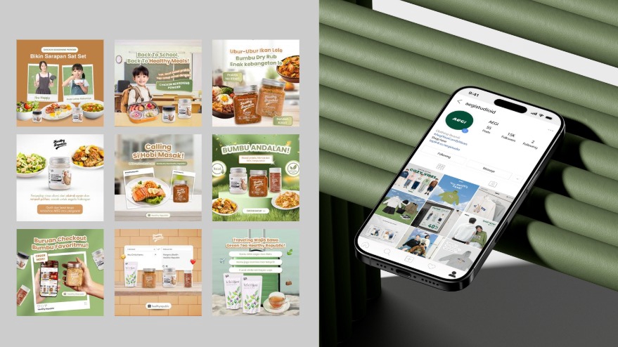 Jasa Desain Banner Social Media untuk Percantik Feed Anda - Desain Paket 6 Feeds Instagram | simple | minimal | corporate | f&b | beauty