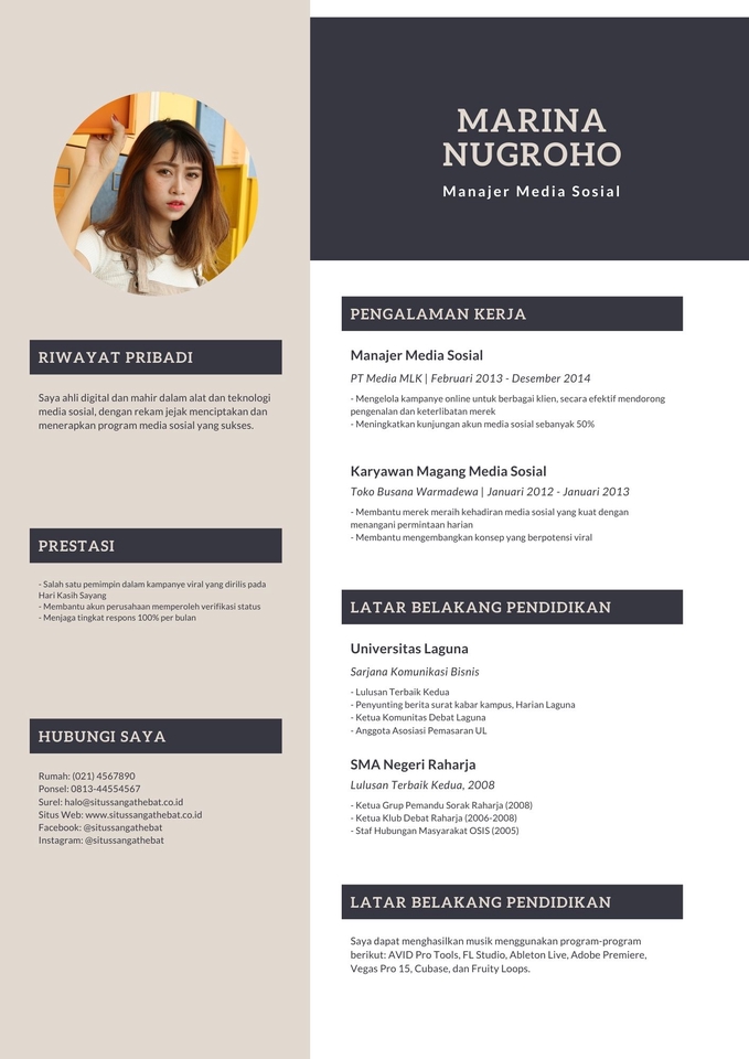 Pengetikan Umum - Desain CV dan Surat Lamaran, jadi sehari - 5