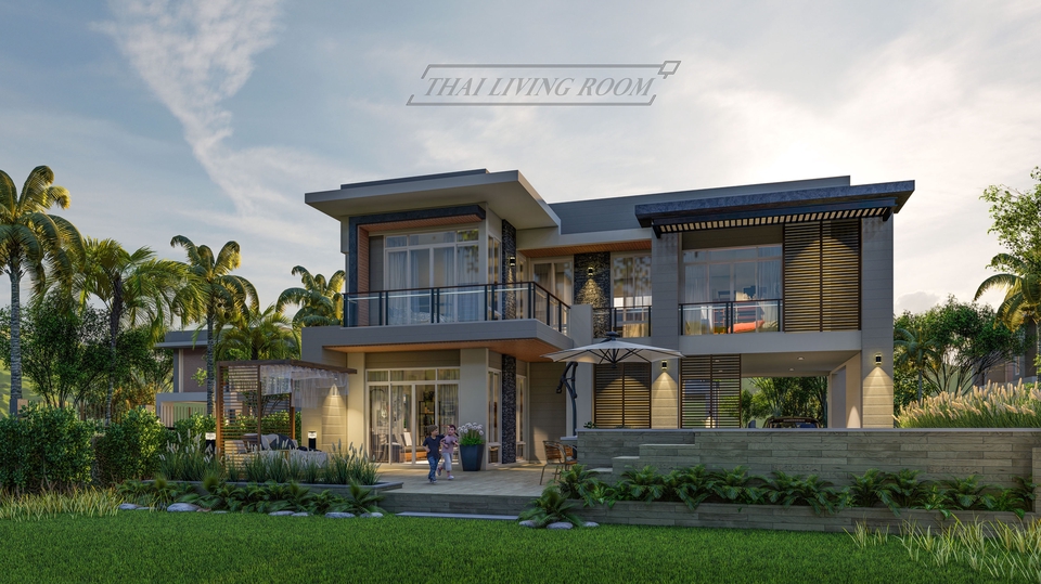 เขียนแบบวิศวกรรมและออกแบบโครงสร้าง - รับออกแบบอาคารพักอาศัย 2D - 3D Perspective Exterior & interior - 3