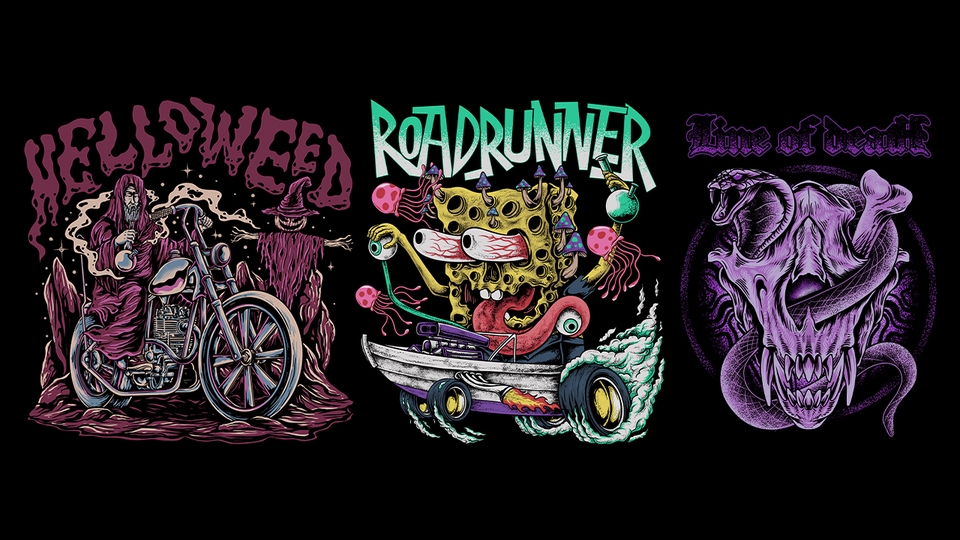 Gambar dan Ilustrasi - Desain illustrasi darkart, stoner, doom, metal untuk kaos, cover album dll - 6