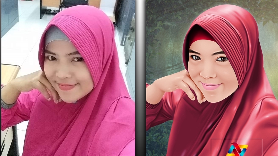 Edit Gambar & Photoshop - SMUDGE PAINTING AND CARICATURE - 3