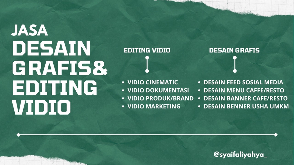 Jasa Lainnya - Desain Feed Media sosial, Desain Banner resto/UMKM, Desain menu Caffe/Resto - 1