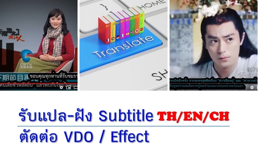 Subtitle - รับทำและแปล Subtitles ไฟล์วีดีโอ TH/EN/CH - 1