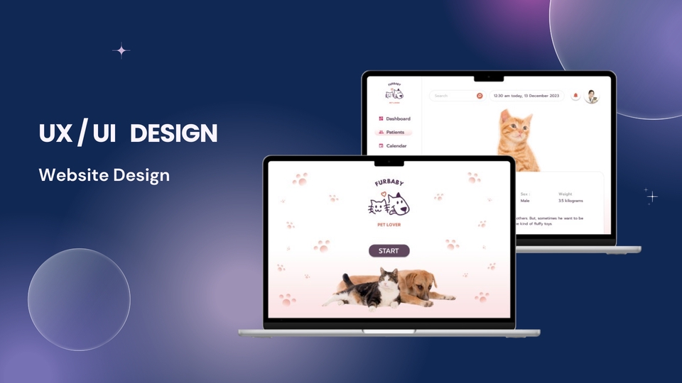 รับออกแบบเว็บไซต์ สำหรับสัตว์เลี้ยง ออกแบบ UI UX สำหรับแอพพลิเคชั่น