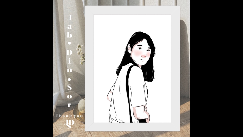 วาดภาพเหมือน Portrait - รับวาดภาพ ลายเส้น - ภาพสี - 9