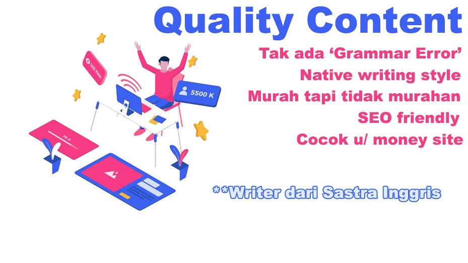 Penulisan Konten - PENULISAN ARTIKEL INGGRIS OLEH SASTRA INGGRIS MURAH - 1