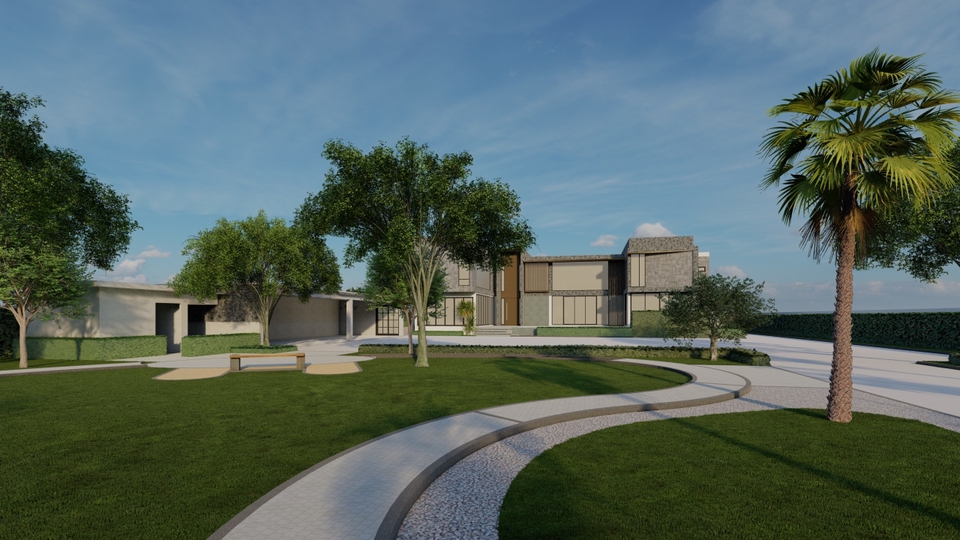 ออกแบบภูมิทัศน์และตกแต่งสวน - Render Exterior Landscape - 2