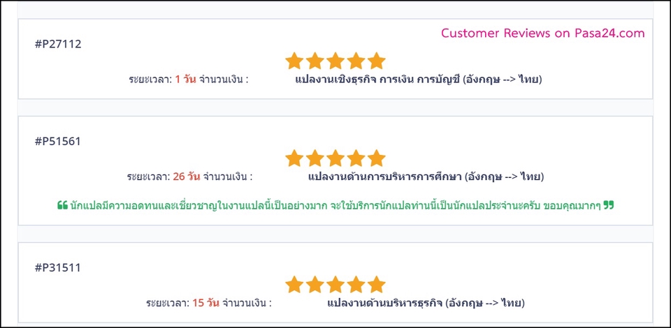 แปลภาษา - แปลภาษา ENG - THAI และ THAI - ENG  - 7