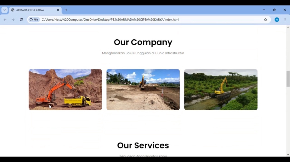 Jasa pembuatan website profesional untuk perusahaan dengan website responsive.