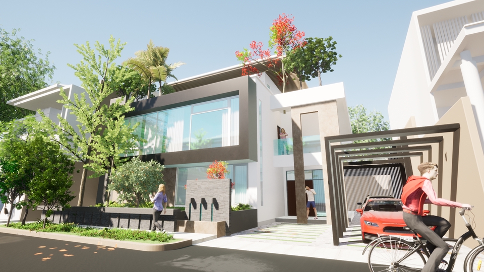 3D & Perspektif - Desain Arsitektur & Interior, Gambar Perspektif 3D - 7